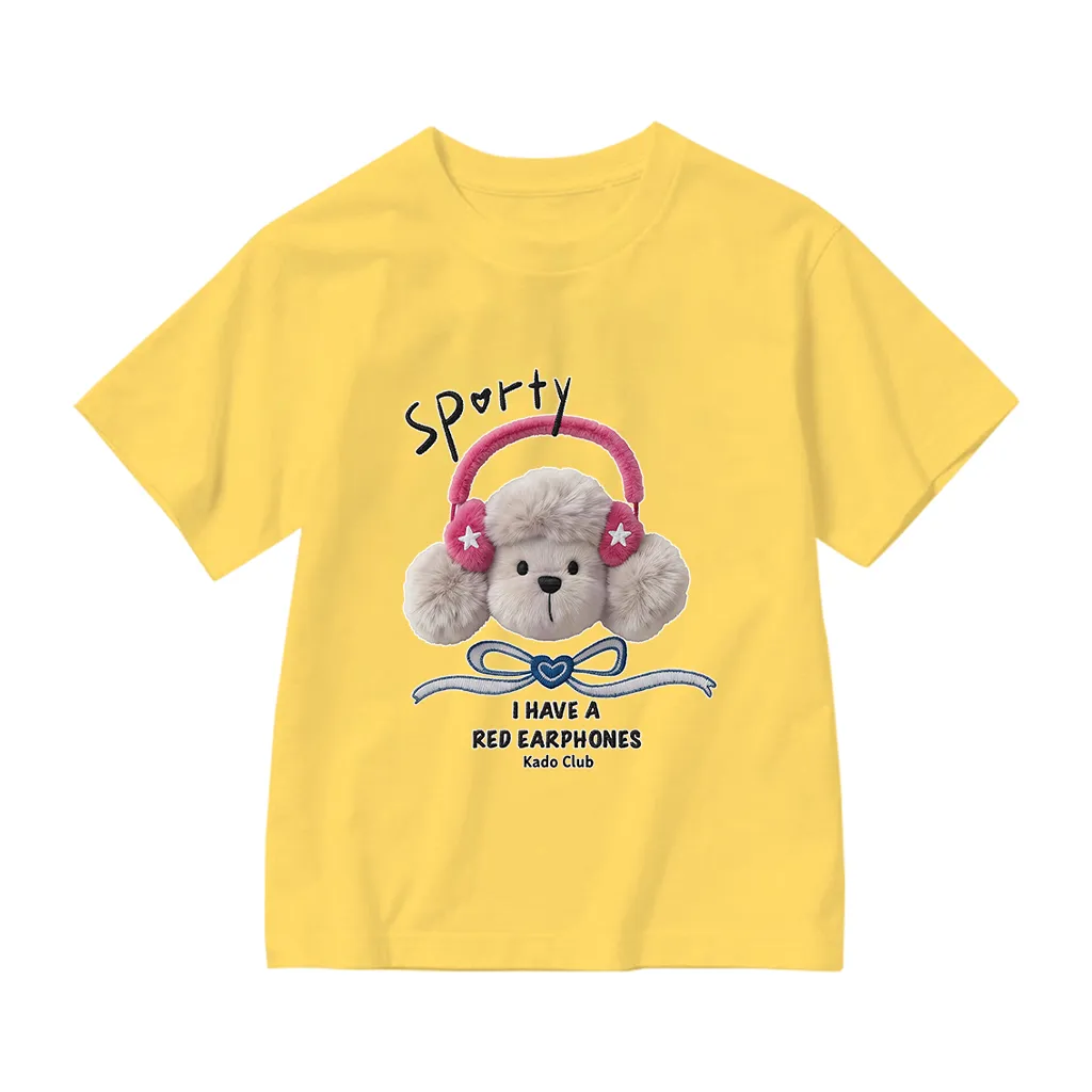 Áo thun cho bé gái dễ thương Kado vải cotton co giãn thoáng mát thoải mái thấm hút tốt 2929_thumbnail_0