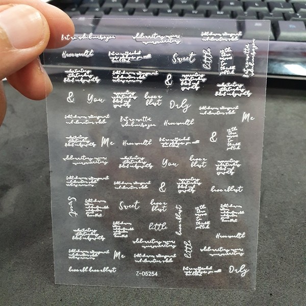 Sticker chữ - ZD5254