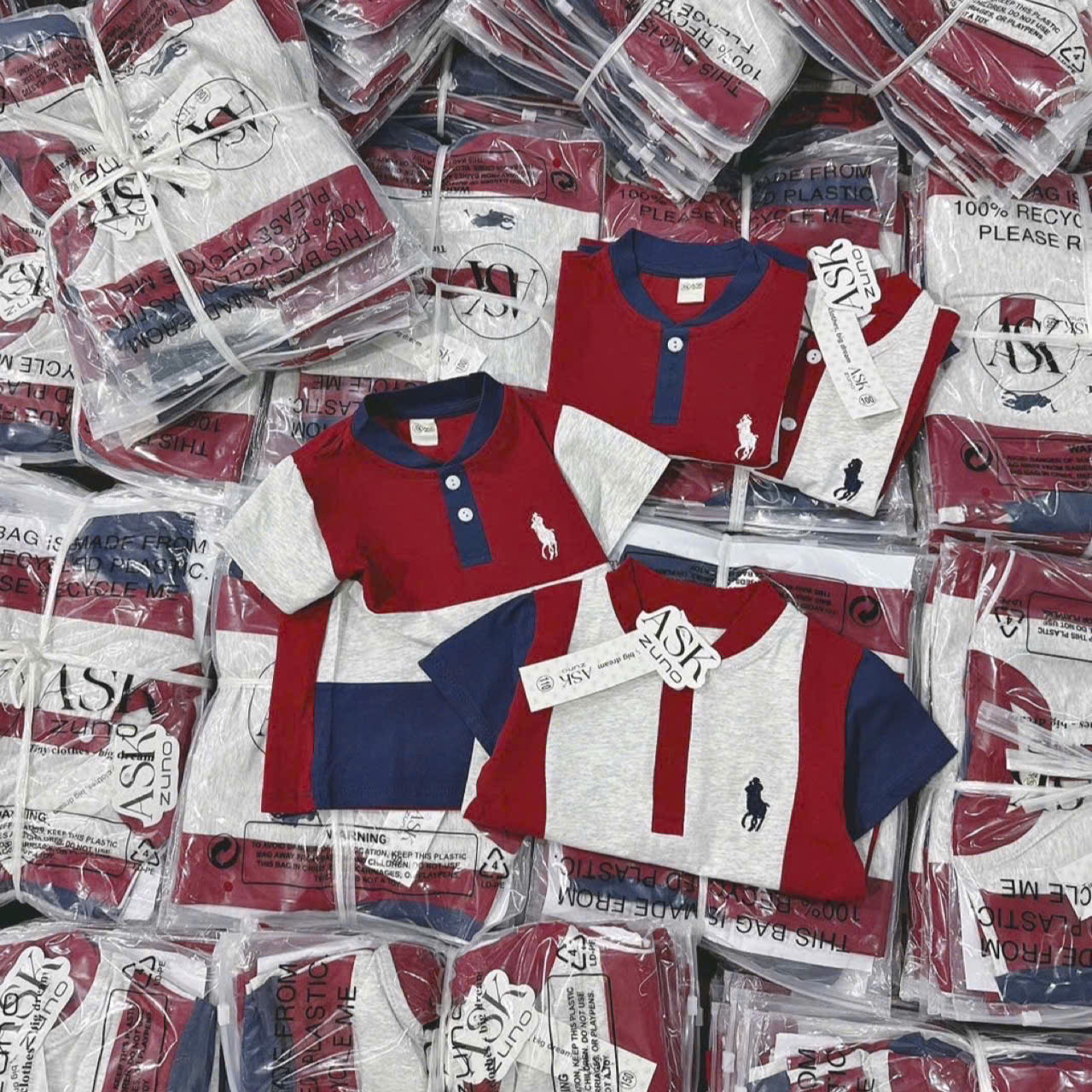 B61 SET 2 ÁO THÊU NGỰA PHỐI MÀU- A106.280