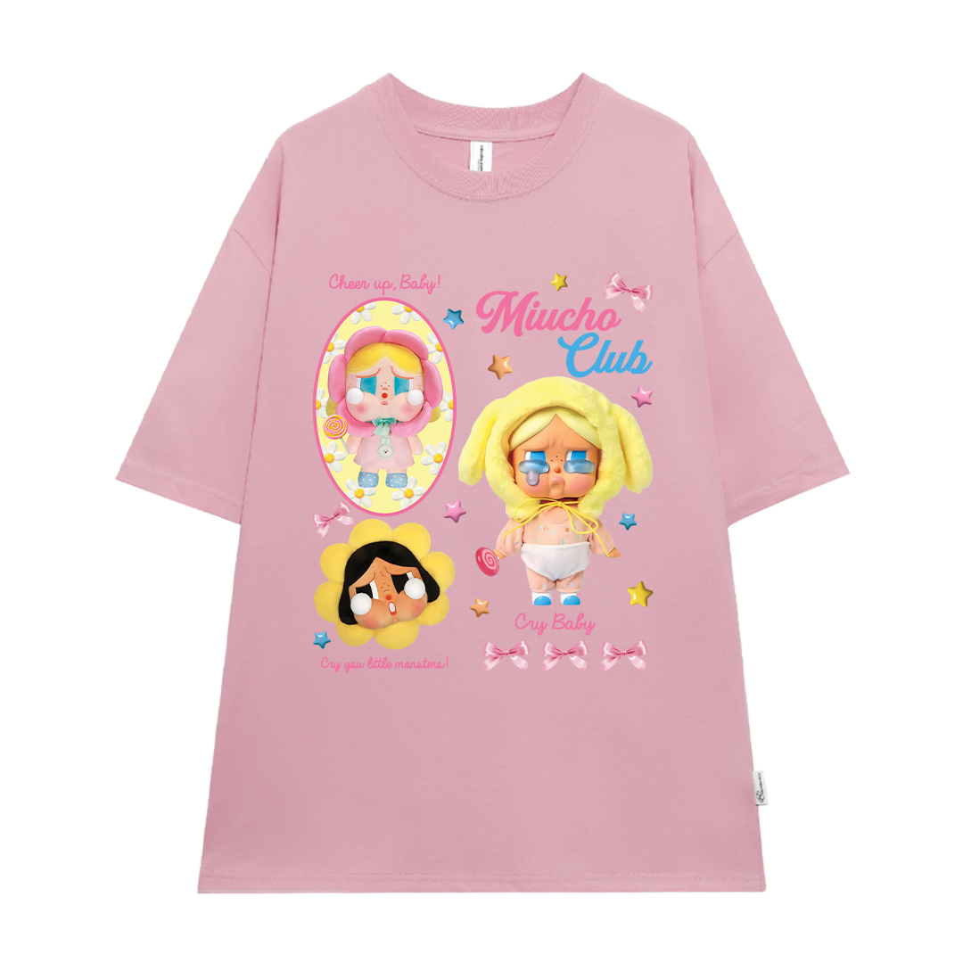 Áo thun CRY BABY nhiều màu ATD1336 Miucho form rộng vải cotton in mix_thumbnail_9