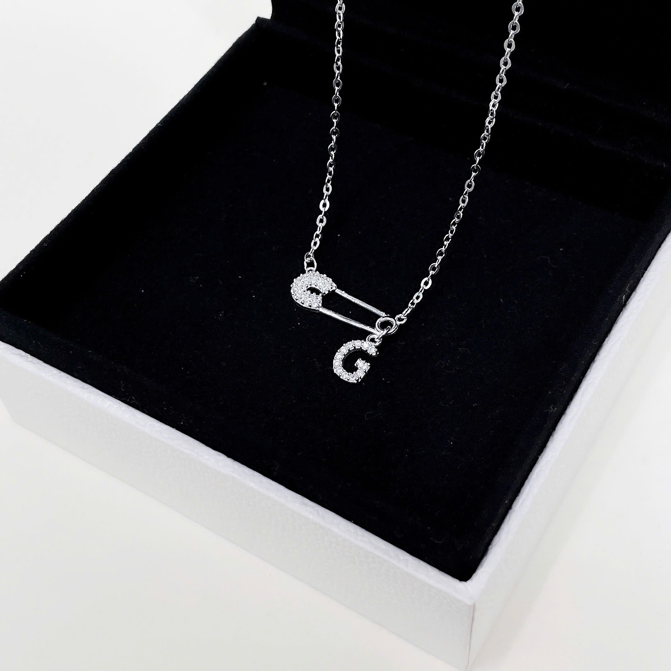 D250 - Dây chuyền Safety pin mix chữ cái theo yêu cầu_thumbnail_4