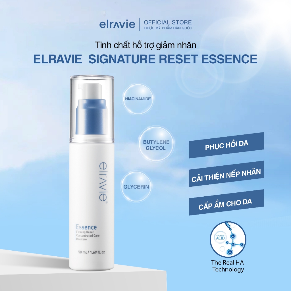 Tinh Chất  Dưỡng Ẩm, Giảm Nhăn, Phục Hồi Săn Chắc, Trắng Sáng  Làn Da Elravie Signature Reset Essence 50ml_thumbnail_2