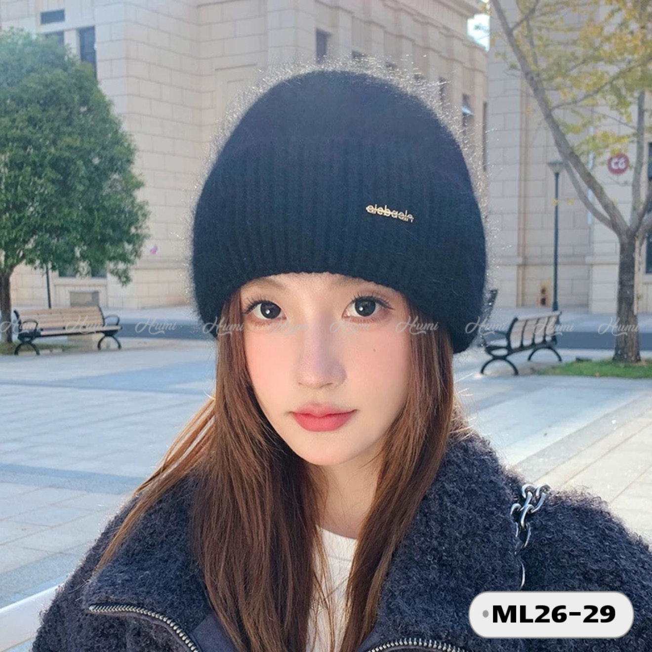 MŨ LEN NỮ (ML26-29 Đen)