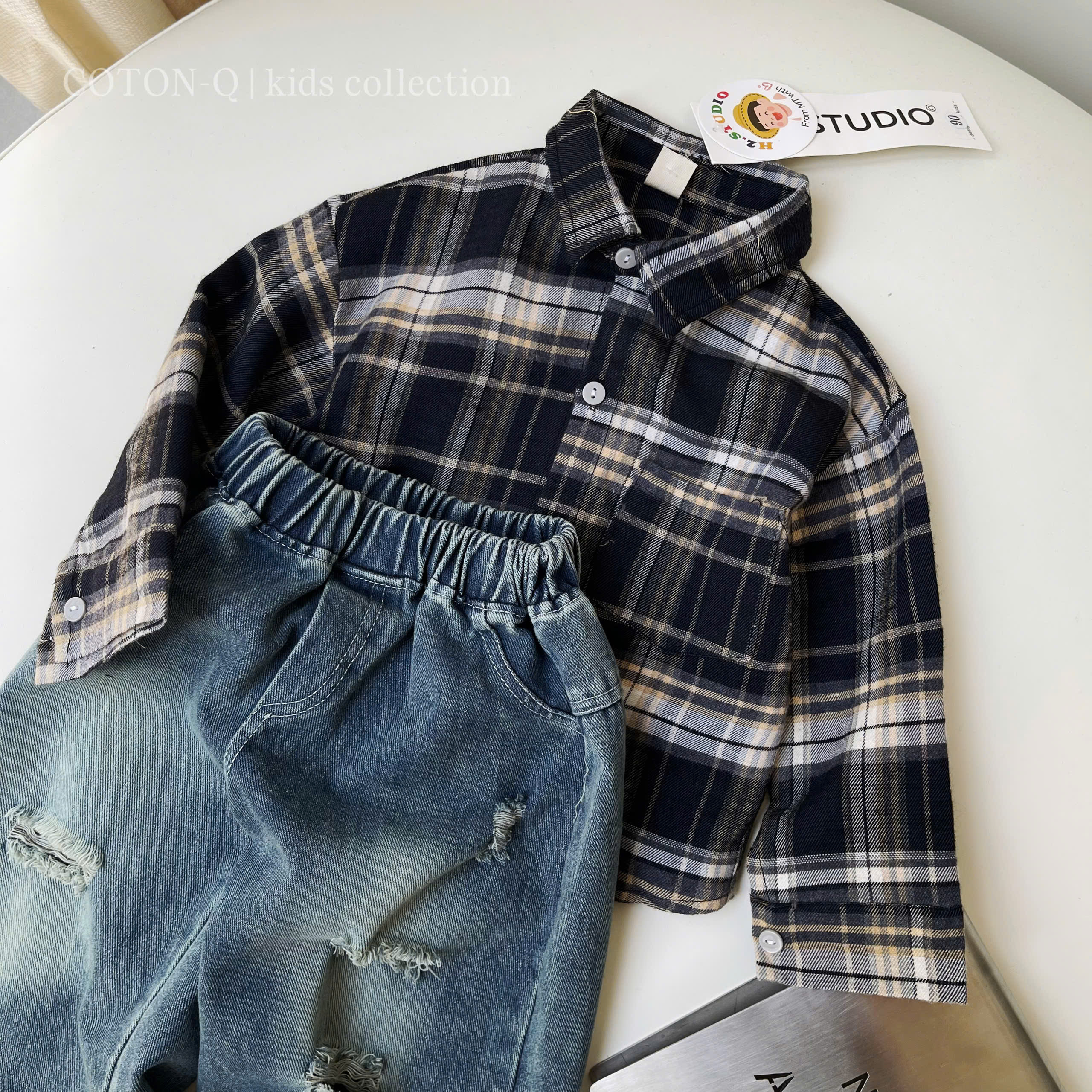 Set áo somi caro + quần jean_thumbnail_15