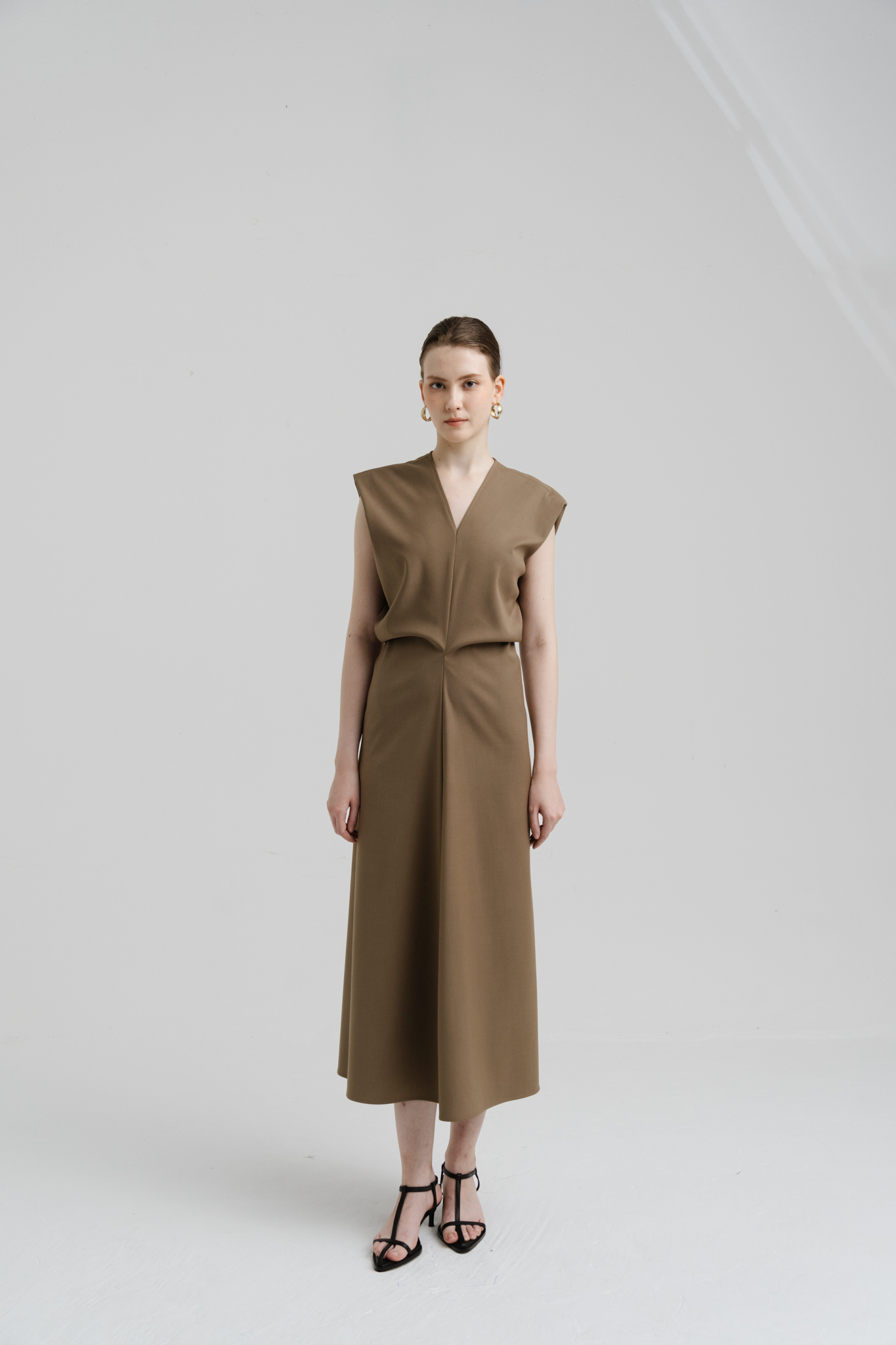 Đầm liền sườn, vai chờm cổ tim ( riley dress)_thumbnail_0