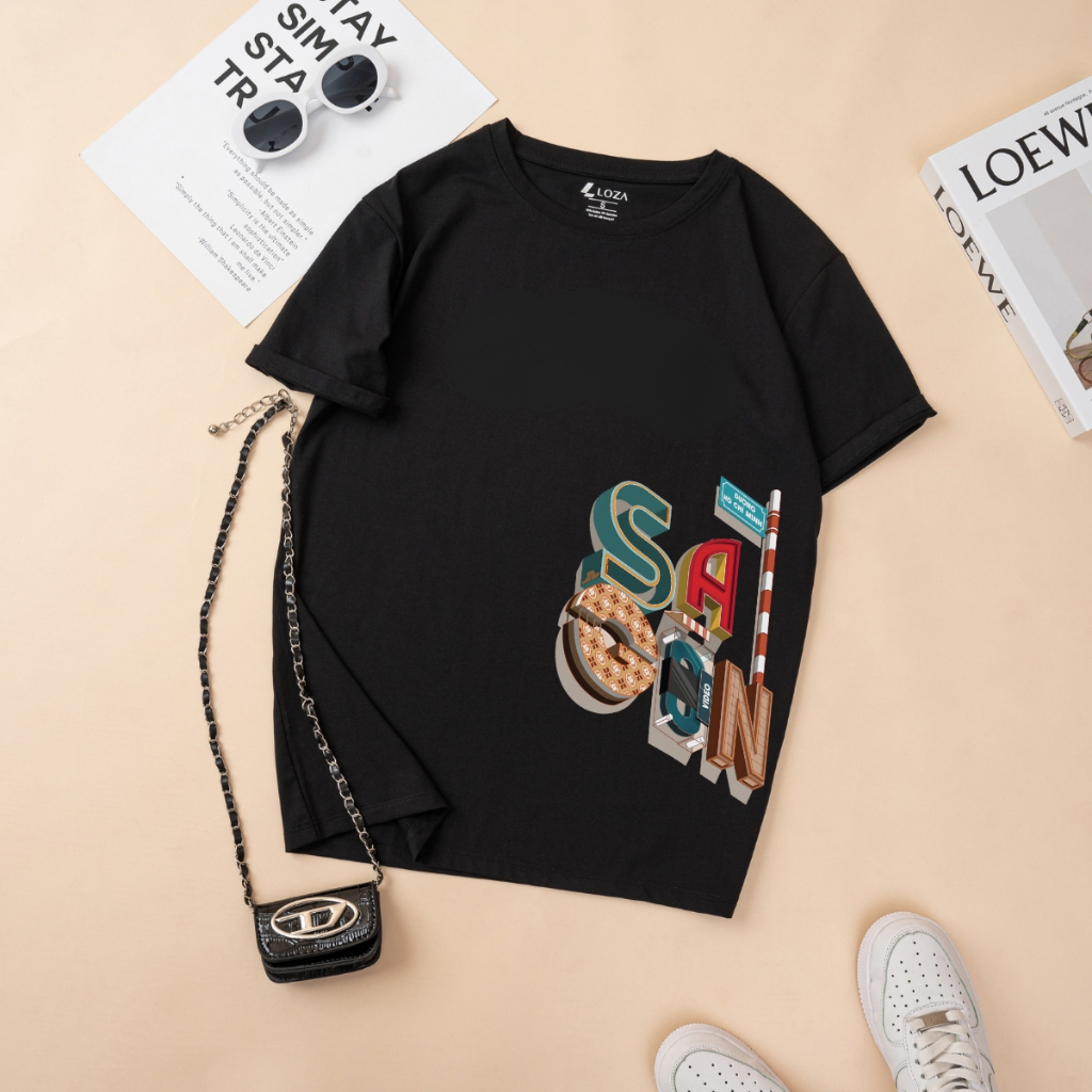[Form rộng] Áo thun Du Lịch Sài Gòn 2025 - Áo phông nữ thời trang Loza G309_thumbnail_2