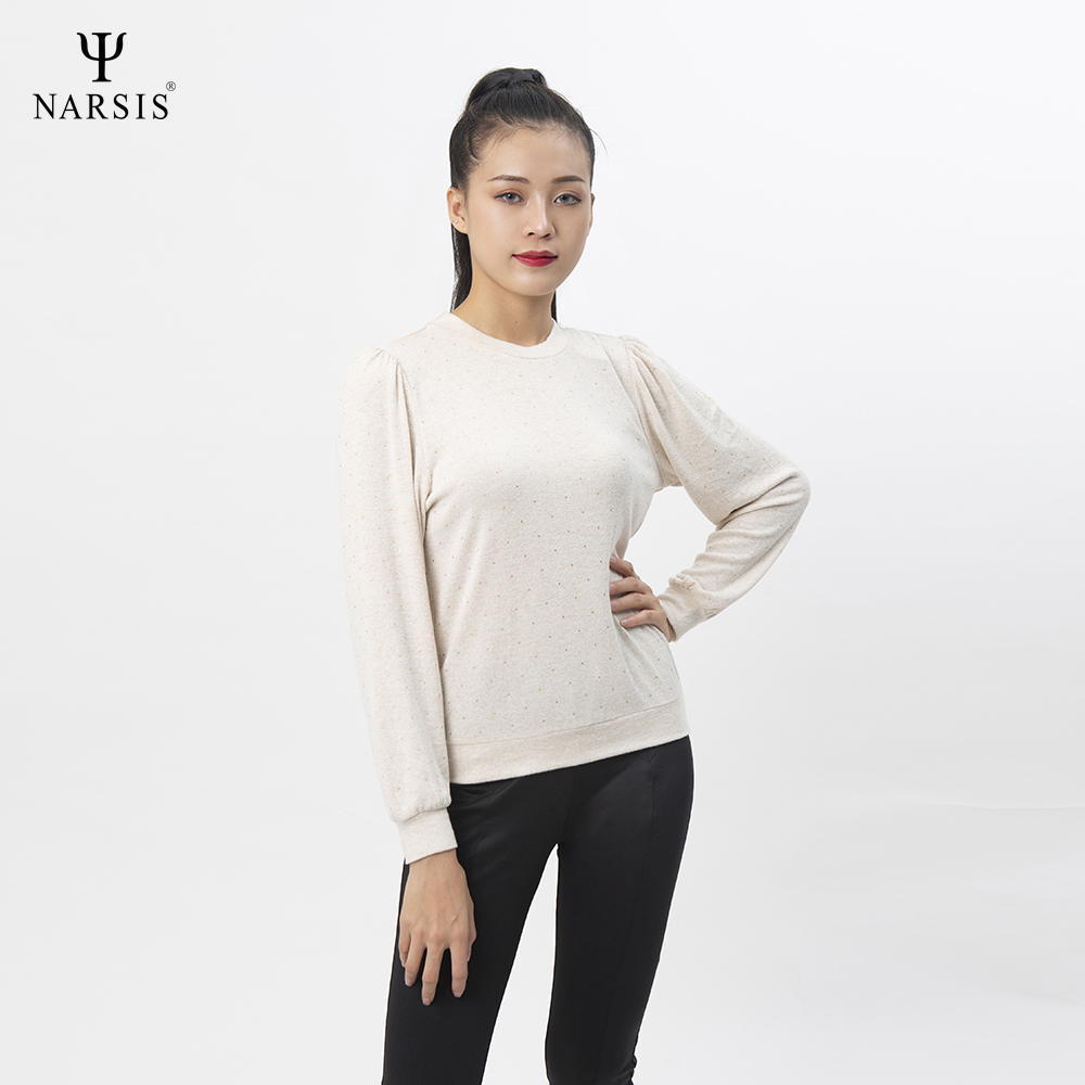 ÁO THU ĐÔNG NỮ L0023 NARSIS VẢI LEN COTTON ẤM ÁP, THOÁNG MÁT, GIỮ ẤM TỐT, MỀM MẠI_thumbnail_0