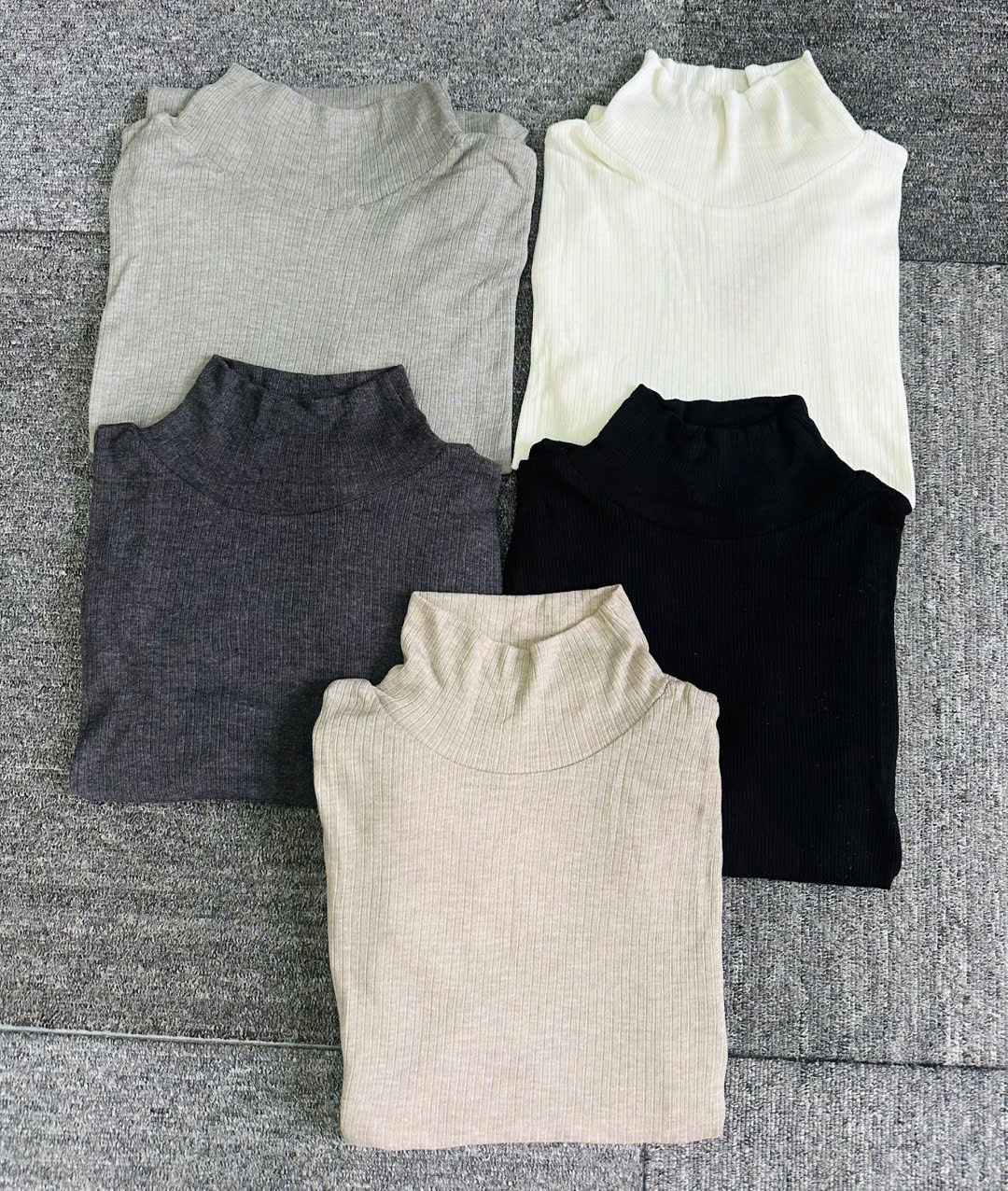 A355 ÁO CỔ LỌ 5 MÀU