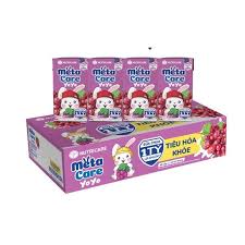 Sữa chua uống Metacare 110ml vị nho th/12 lốc