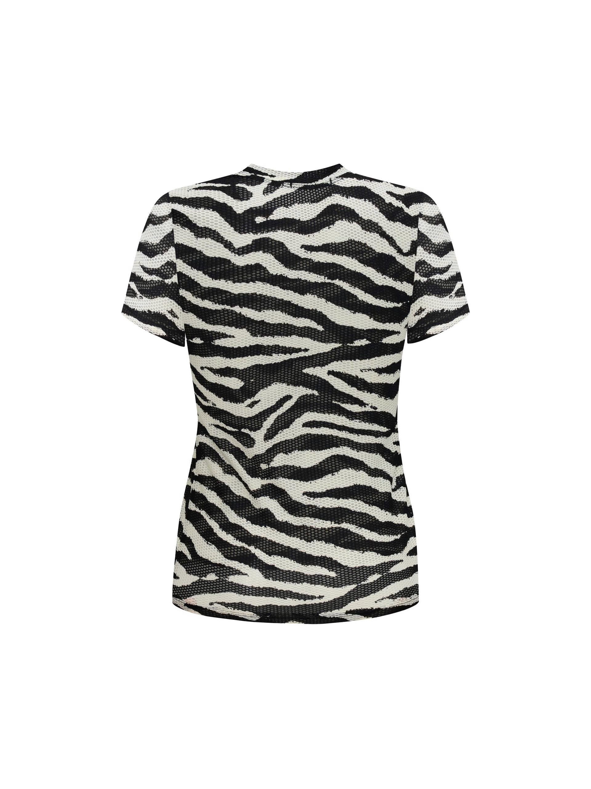 BIGSIZE - Áo thun tay ngắn sọc vằn T-AT9053