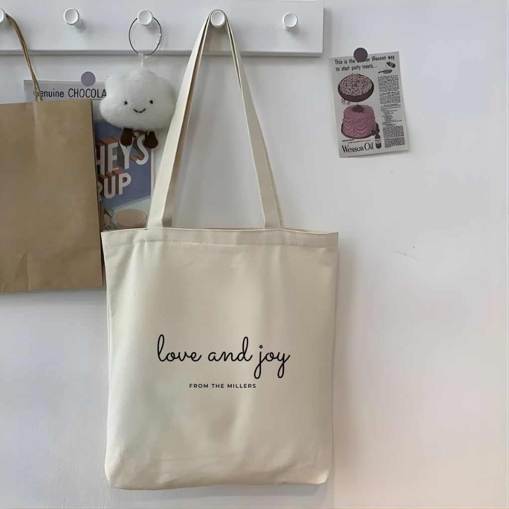 Túi tote vải canvas đeo vai, có khóa kéo và ngăn phụ hình thời trang WE TEE - WTU06_thumbnail_3