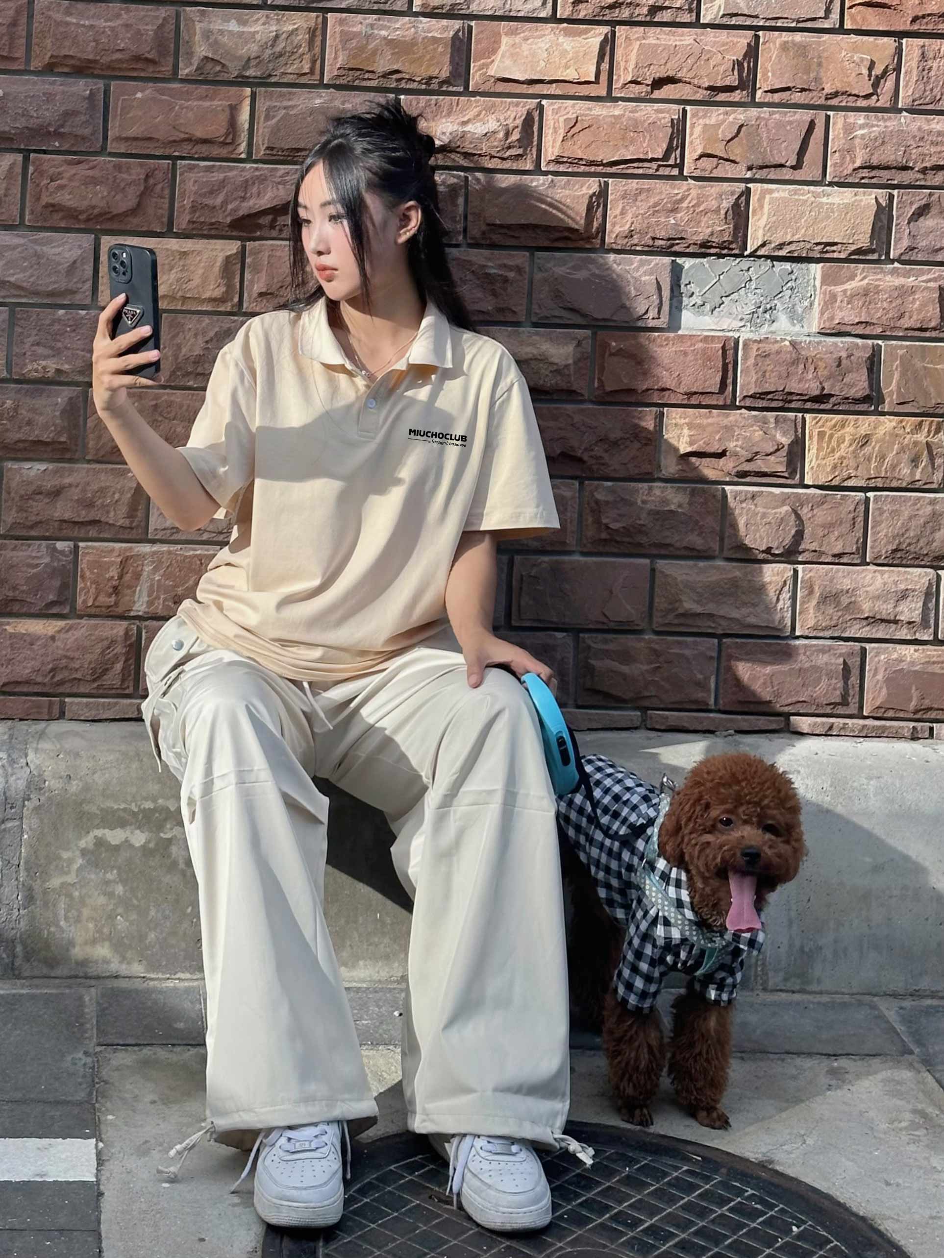 Áo polo nữ form rộng chất vải cotton co giãn thoáng mát PLD1701 Miucho in basic_thumbnail_4