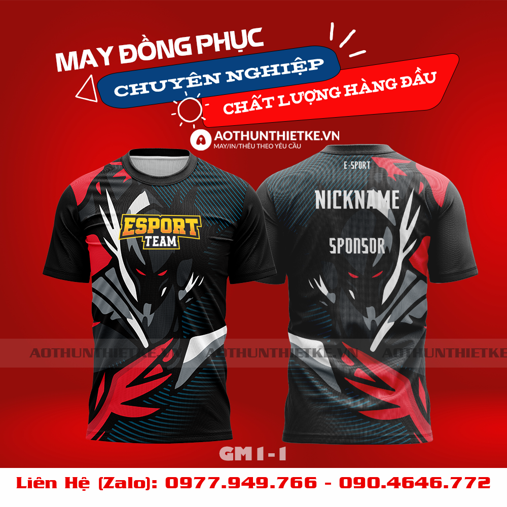 Mẫu Áo Game Thủ Esports Thiết Kế - TKGM113