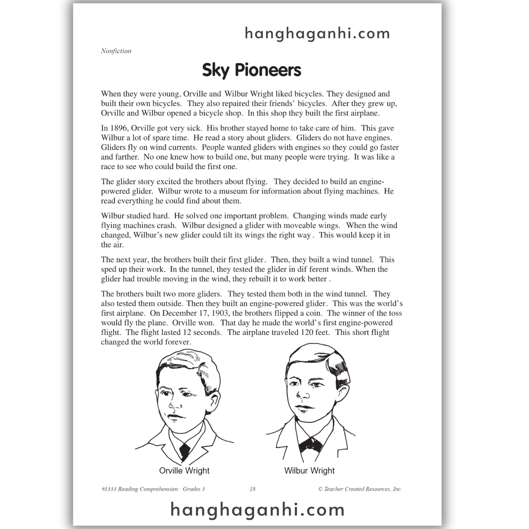 Reading Comprehension Grade 3 Teacher Created Resources, sách đọc hiểu lớp 3_thumbnail_18