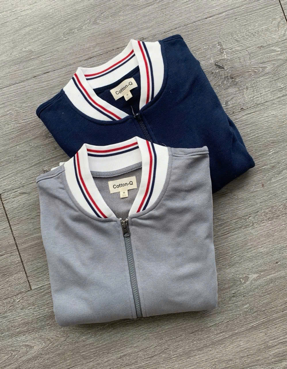 Áo khoác nỉ Cotton-Q ( XANH ĐEN )_thumbnail_5