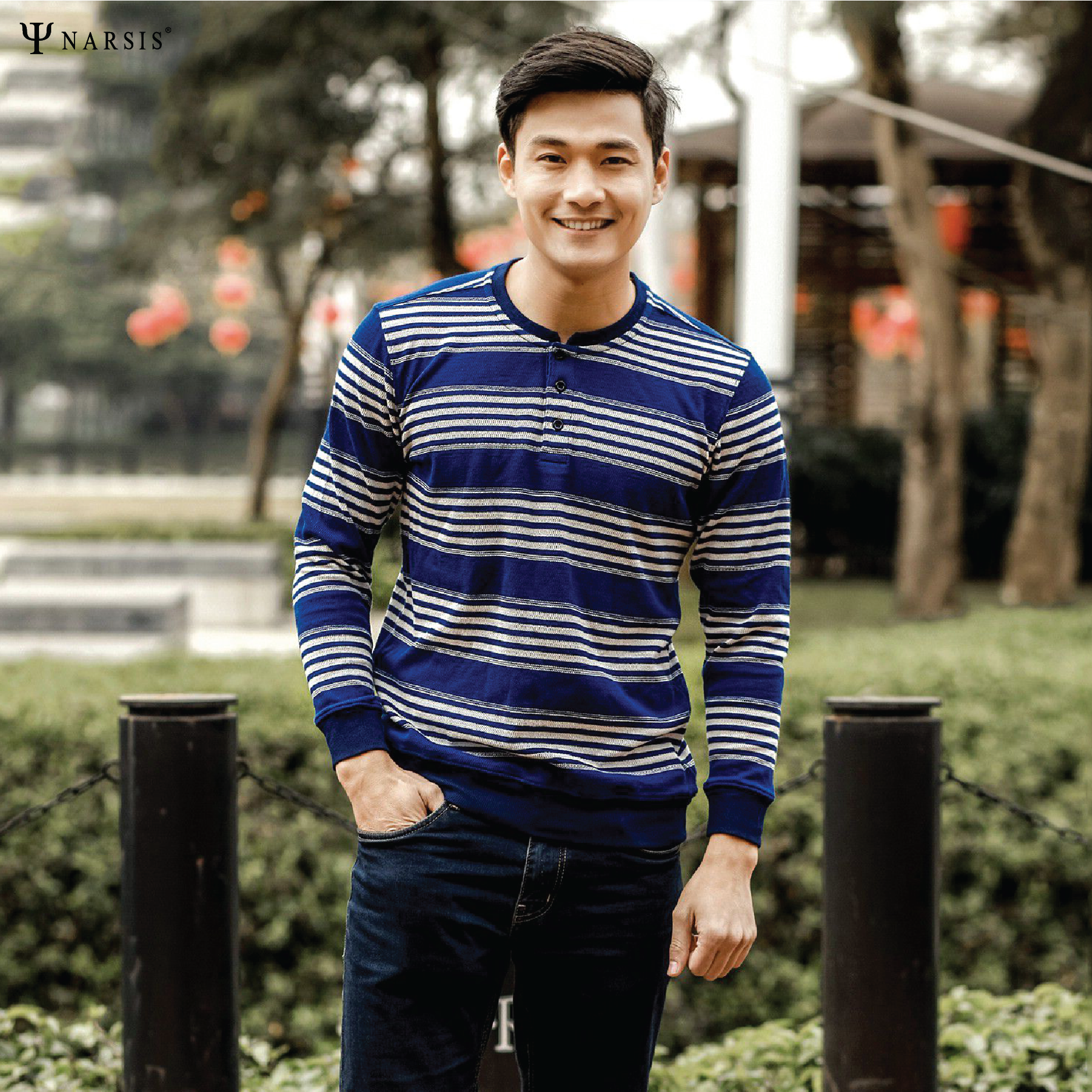 ÁO NAM THU ĐÔNG NARSIS D7050 NARSIS CHẤT LIỆU THOÁNG MÁT, DỄ CHỊU, THOẢI MÁI CẢ NGÀY, DỄ VẬN ĐỘNG_thumbnail_2