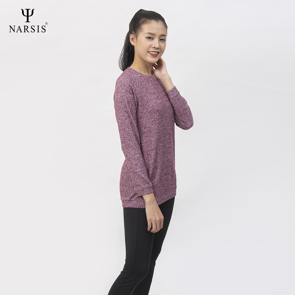 ÁO THU ĐÔNG NỮ L0041 NARSIS VẢI LEN COTTON ẤM ÁP, THOÁNG MÁT, GIỮ ẤM TỐT, MỀM MẠI_thumbnail_1