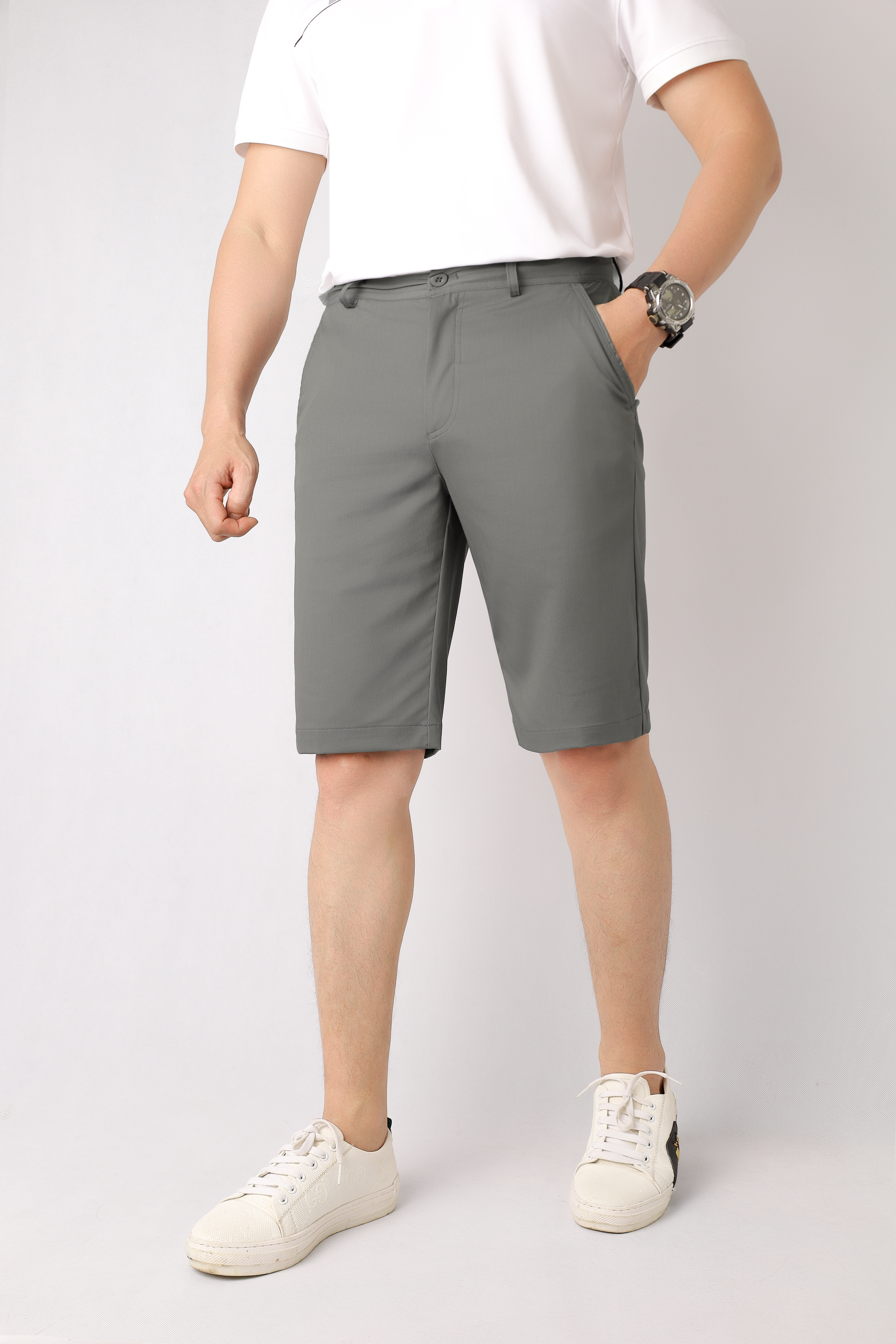 Quần Short Nam GUZADO Cạp Cúc Kaki Premium MKS01_thumbnail_3