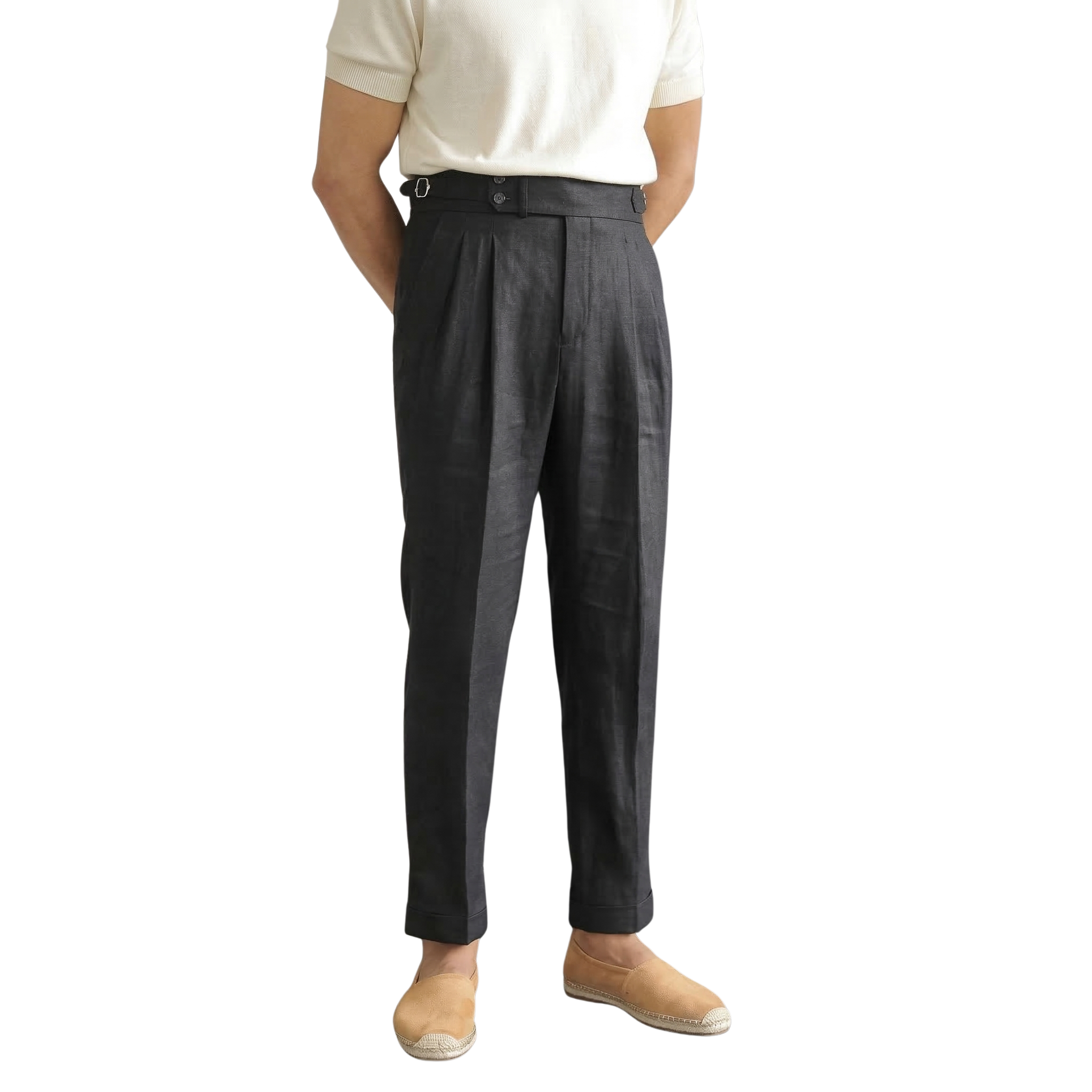 Quần Âu - Linen Sidetab 2