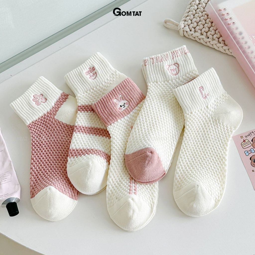 Combo 5 đôi tất vớ nữ cổ ngắn XIN-A097_thumbnail_1