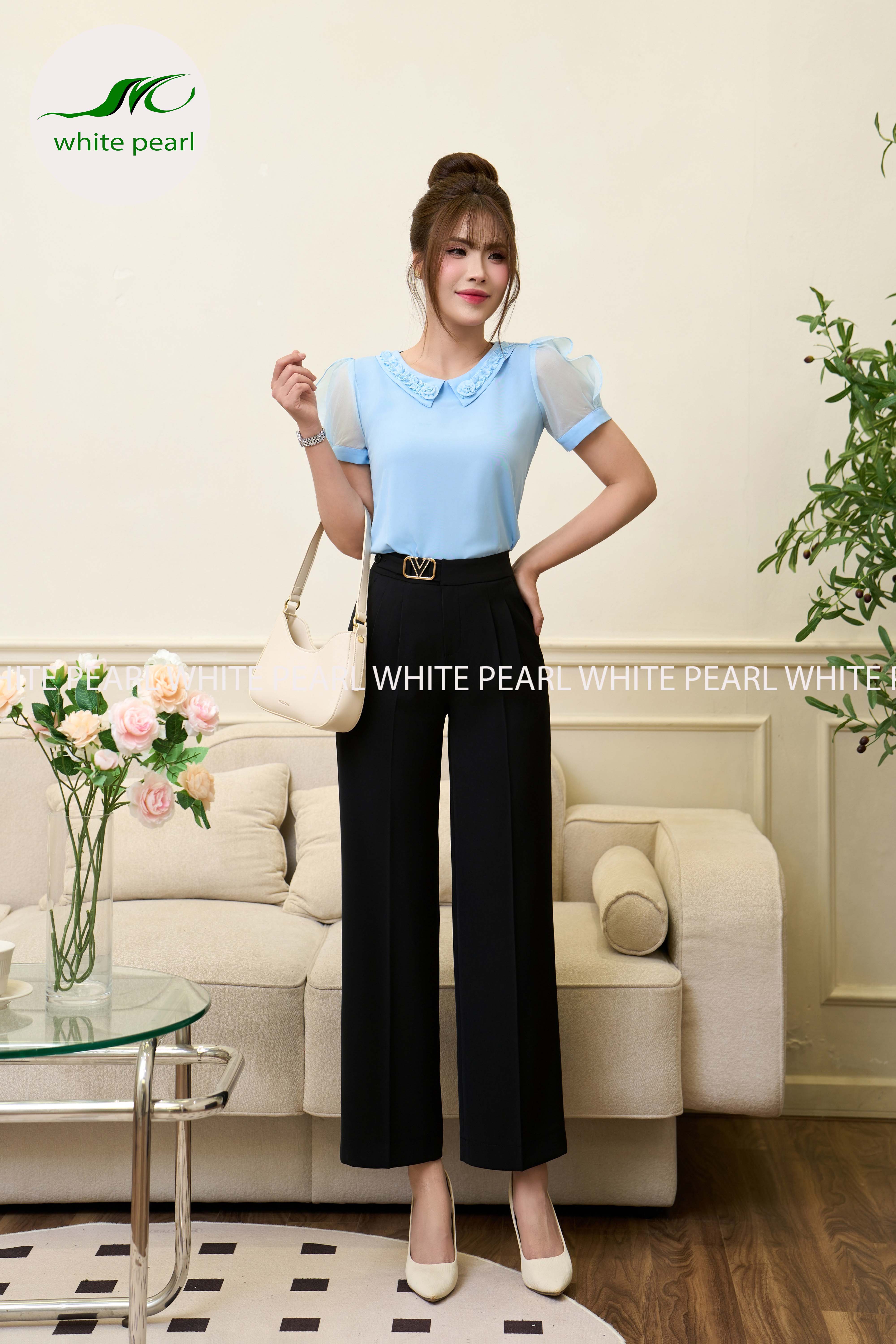 Quần suông đai V thời trang công sở White Pearl_thumbnail_0