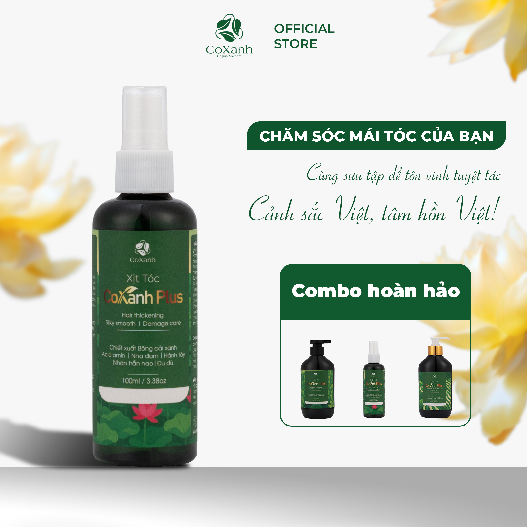 Xịt Tóc Cỏ Xanh Plus