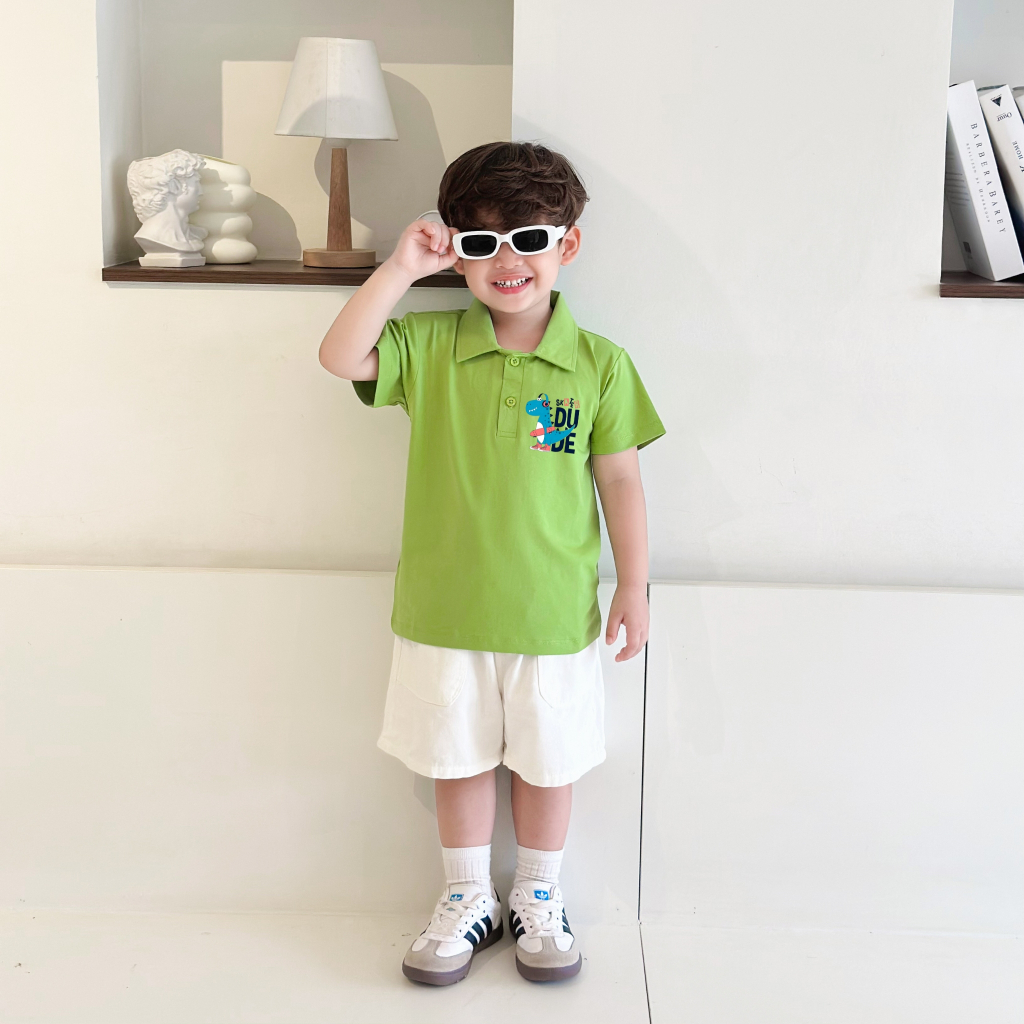 Áo polo bé trai in hình Khủng long - Loza Kids PL3184_thumbnail_3