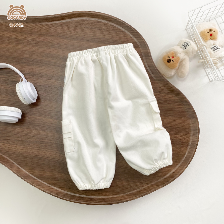 Quần dài kaki TRẮNG túi hộp bo gấu_thumbnail_2