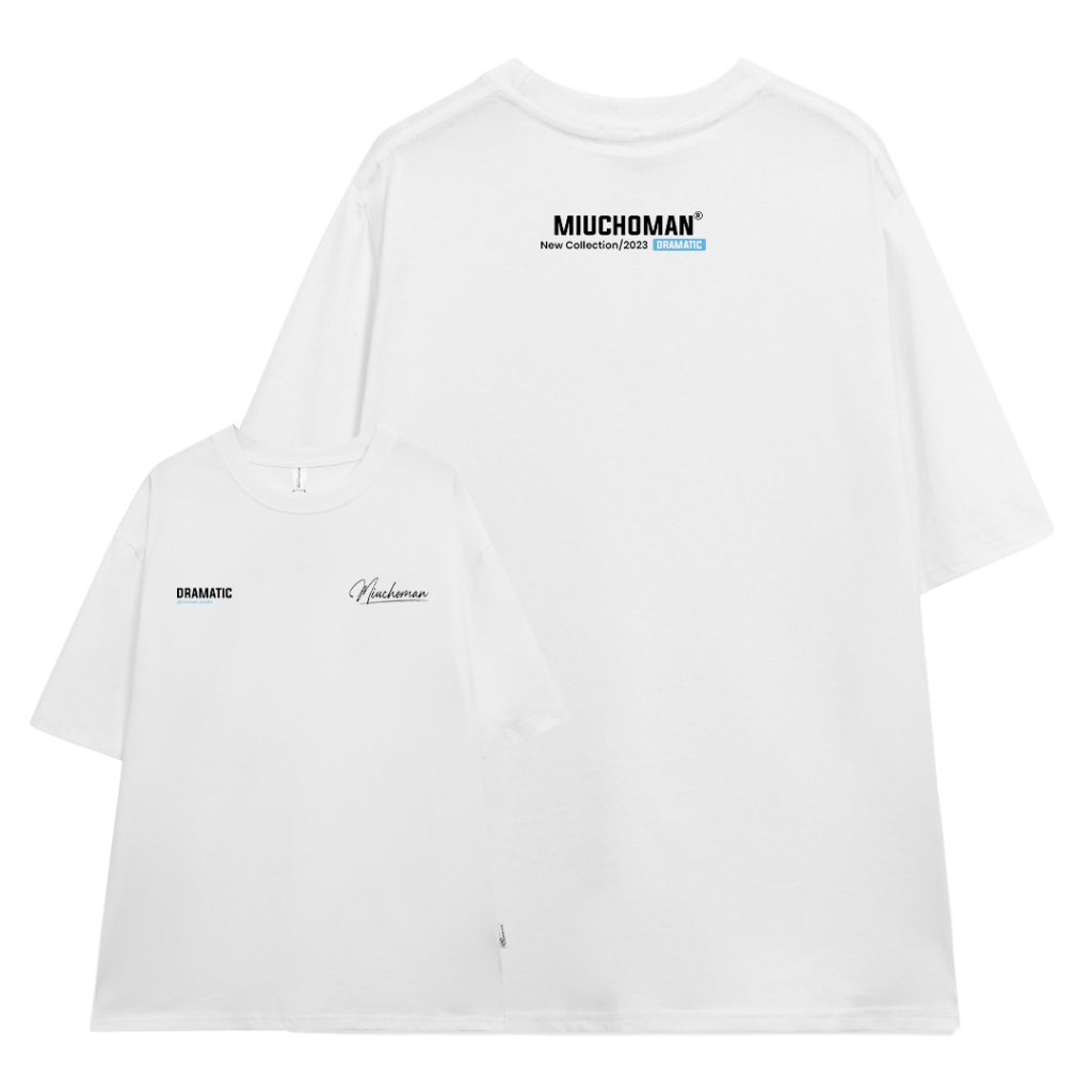 Áo thun nam form rộng ATD383 Miucho Man cotton cổ tròn in typography_thumbnail_10