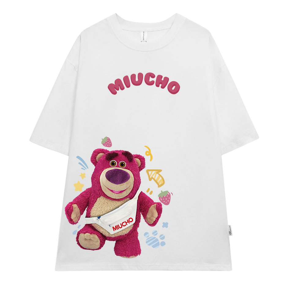Áo thun nữ form rộng AT399 Miucho chất vải cotton in brand name_thumbnail_7