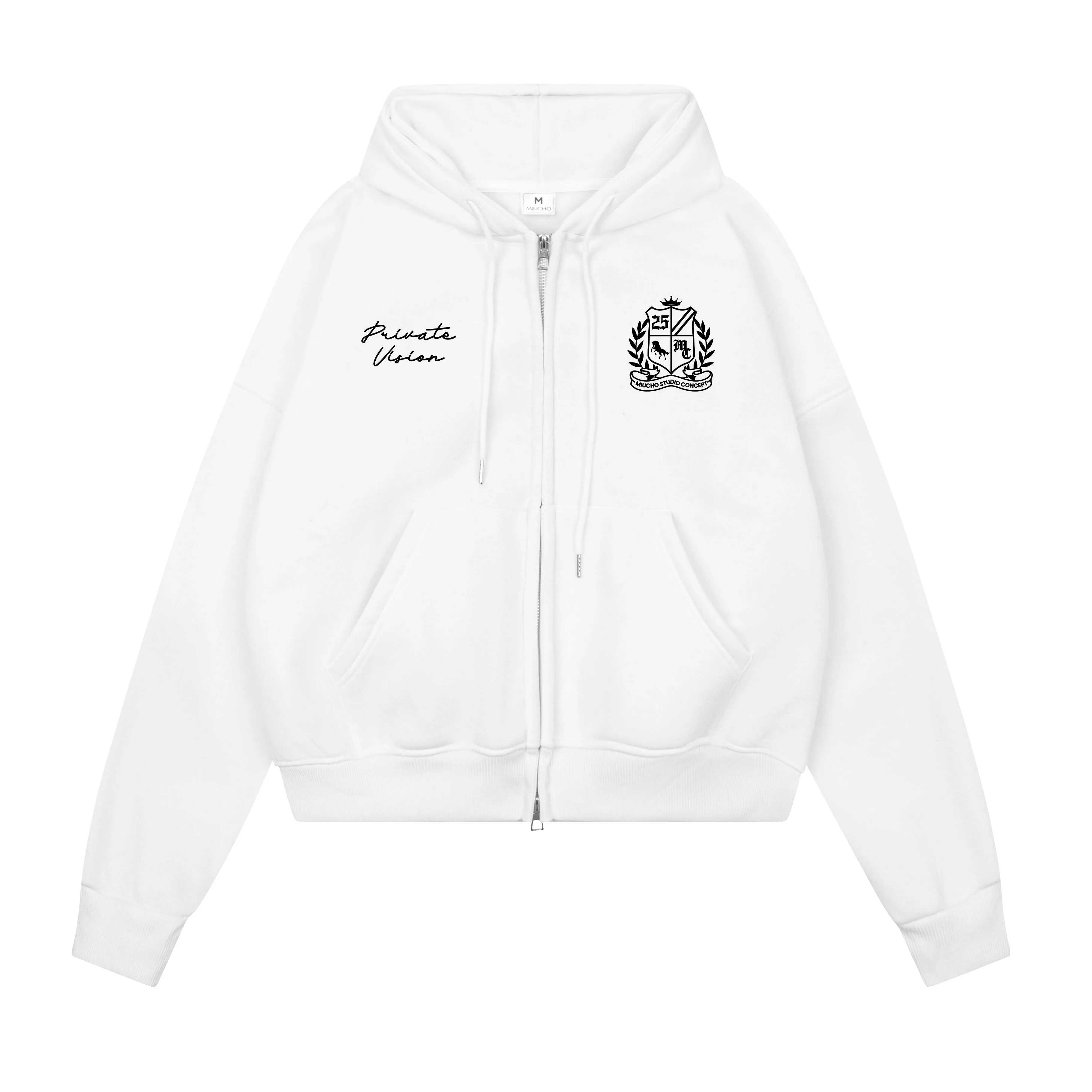 Áo hoodie zip form boxy phong cách vintage 2474 Miucho chất vải nỉ bông dày dặn cao cấp in mix_thumbnail_10