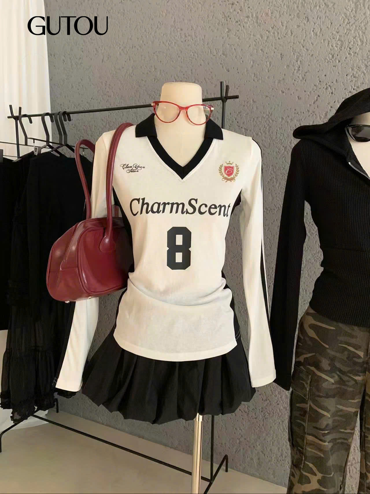 [ GUTOU ] Áo Thun Dài Tay Charm 8 Jersey_thumbnail_8