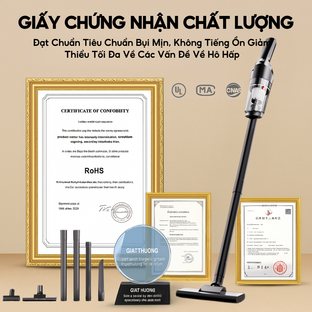 Máy Hút Bụi Cầm Tay HOKU Không Dây, Hút Bụi Giường, Ô Tô, Lực Hút 25000PA Hút Liên Tục 30 Phút_thumbnail_2