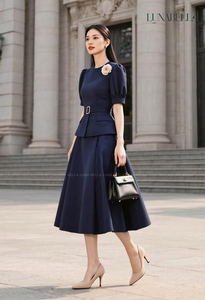 SET vest tay phồng TRISTAN màu XANH THAN_thumbnail_3