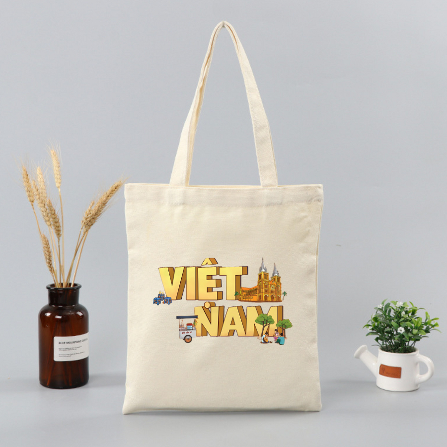 Túi tote vải canvas local brand We Tee Ẩm thực Việt Nam có khoá kéo và ngăn phụ - TOTE11_thumbnail_3