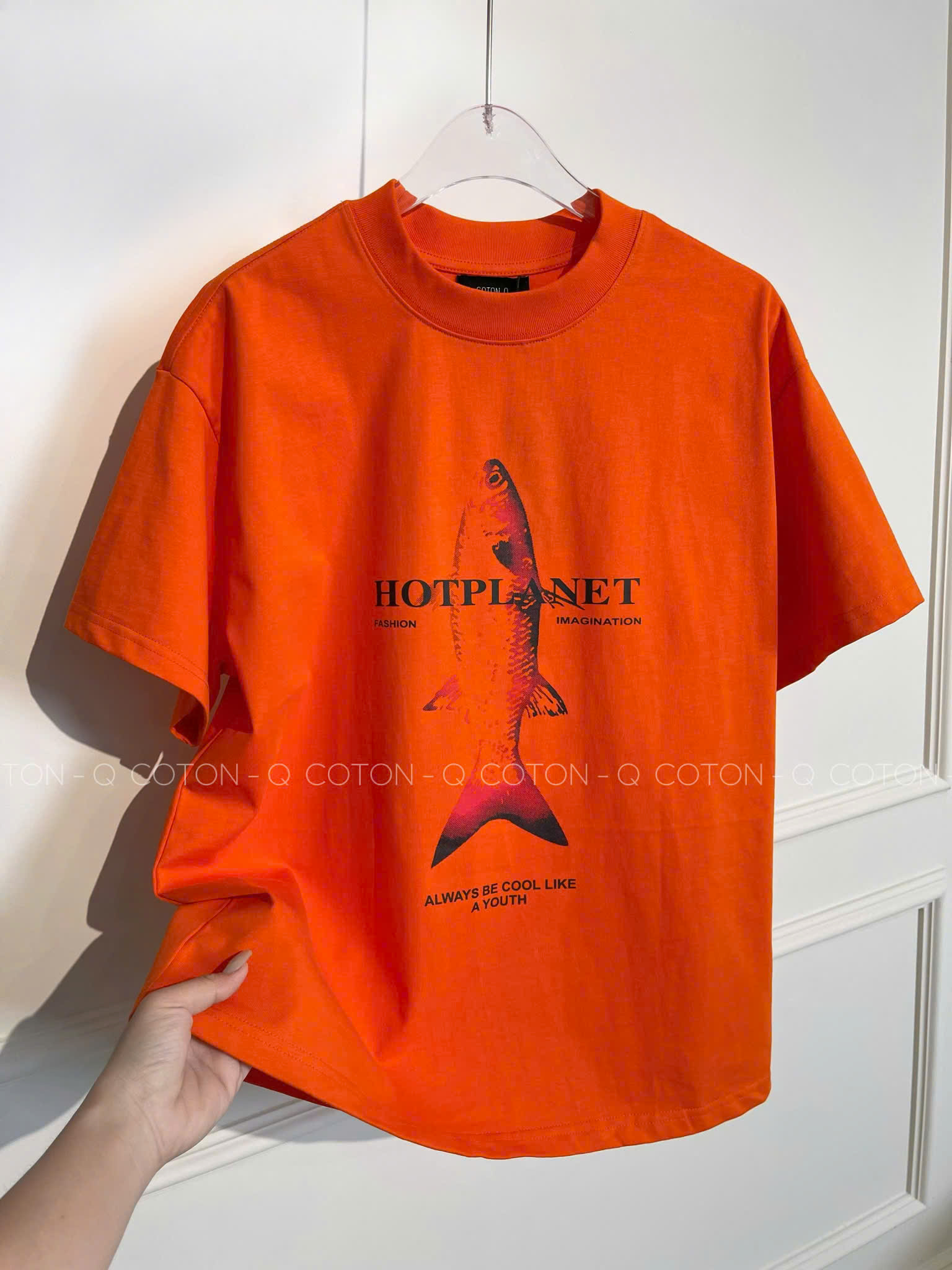 Áo thun tay ngắn Cotton Q cam in_thumbnail_6