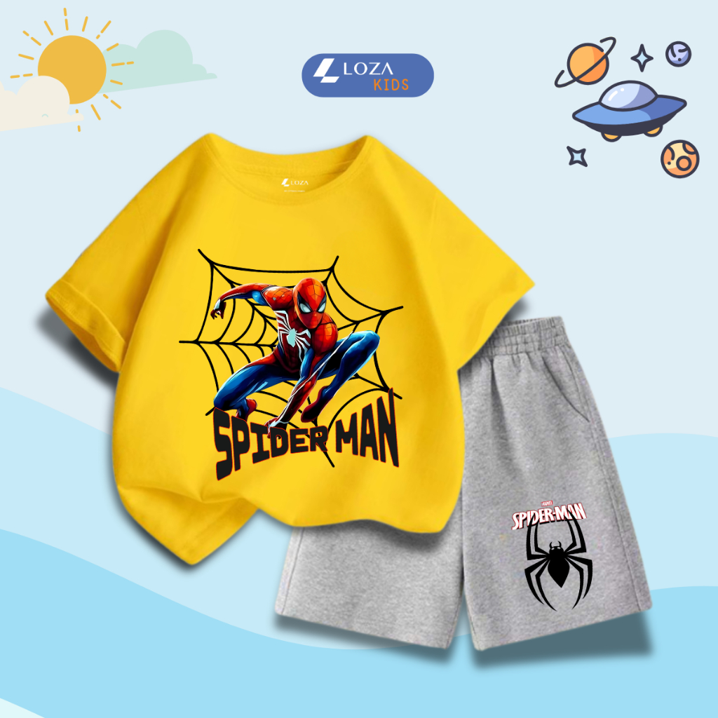 Bộ đồ bé trai in hình 'Mavel - Spiderman' - Loza Kids SB335_thumbnail_13