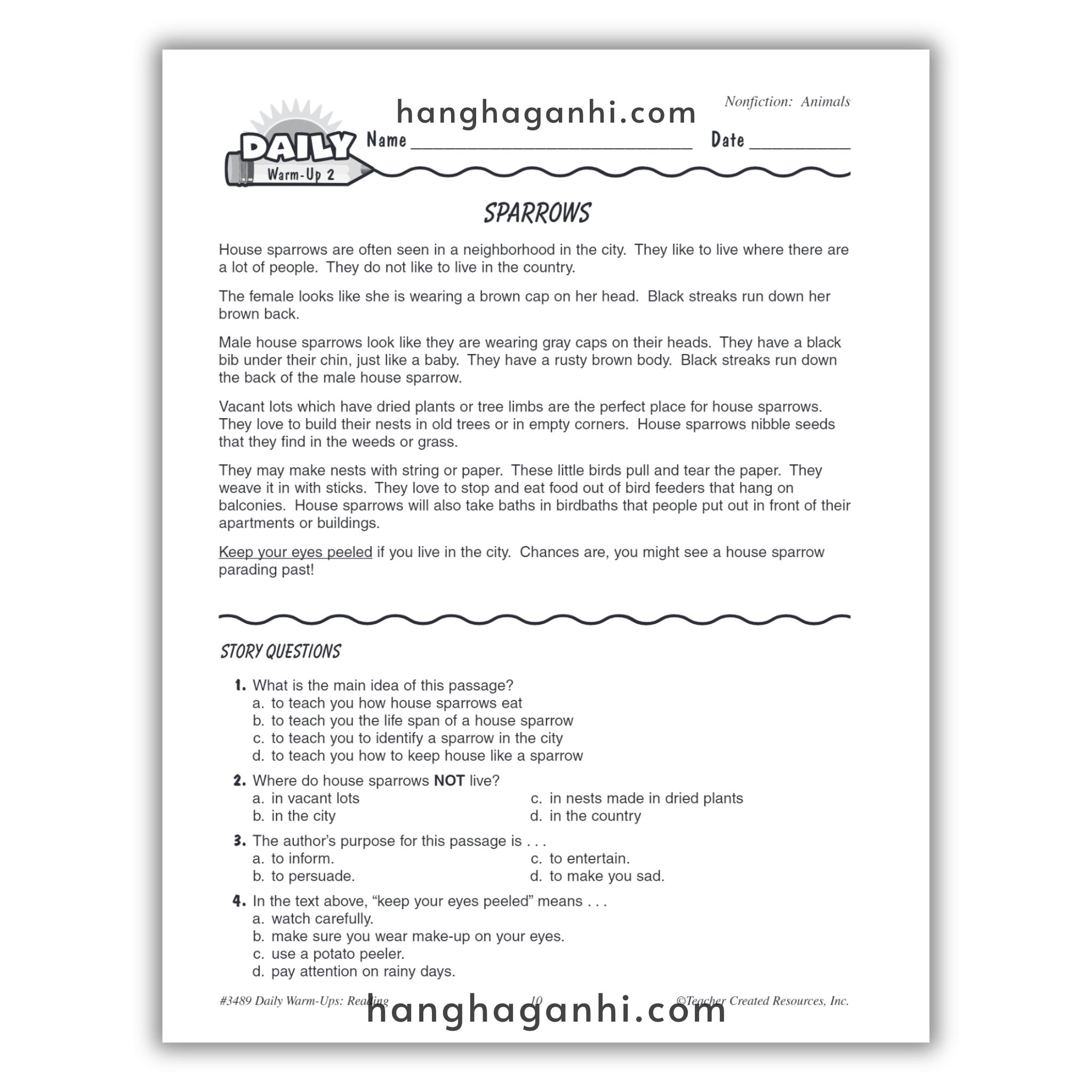 Sách Daily Warm Ups Reading Grade 3_thumbnail_12