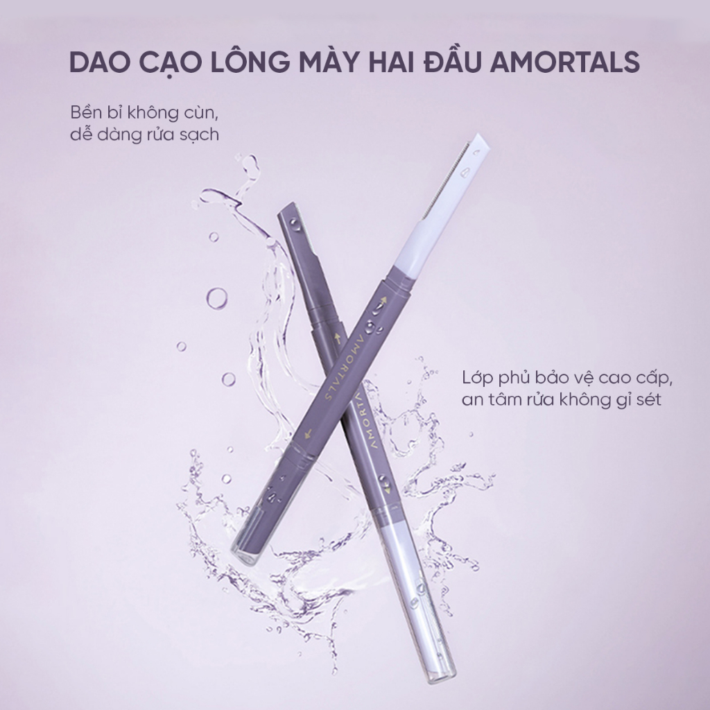 [AMORTALS] Set 2 dao cạo lông mày 2 đầu Amortals