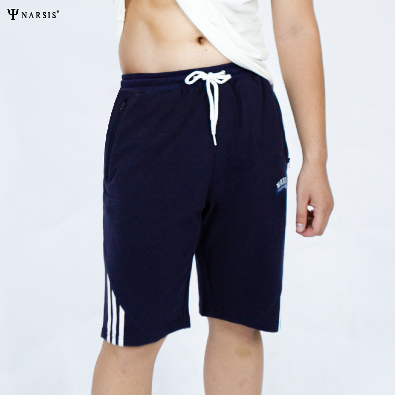 QUẦN ĐÙI NAM TÍM THAN TRẮNG NARSIS CHẤT LIỆU COTTON CẠP CHUN CO GIÃN THOẢI MÁI S23017 NARSIS CHẤT...
