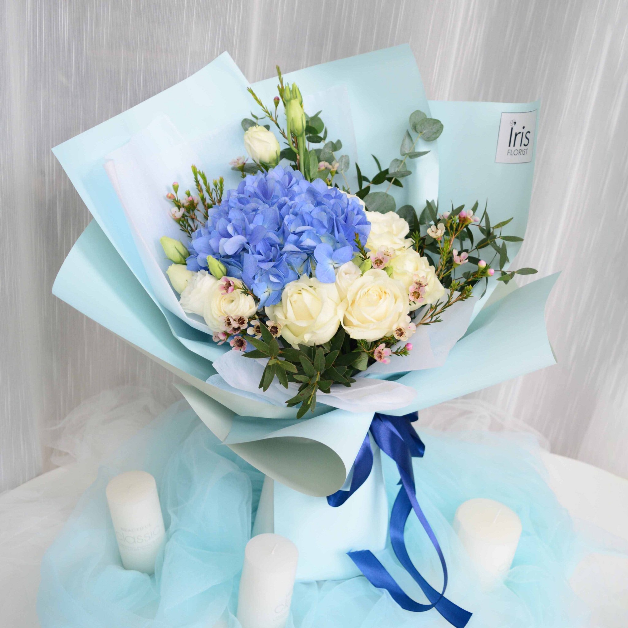 Tú cầu mix tone blue