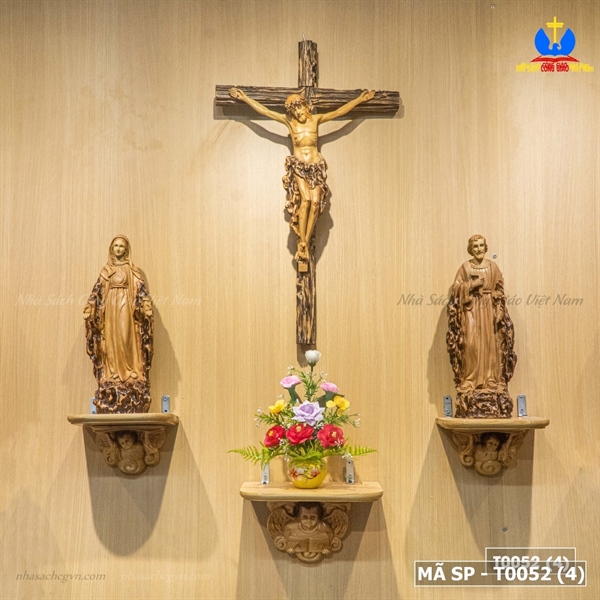 Bộ bàn thờ gỗ Trai lũa ban ơn tượng 40cm_thumbnail_1