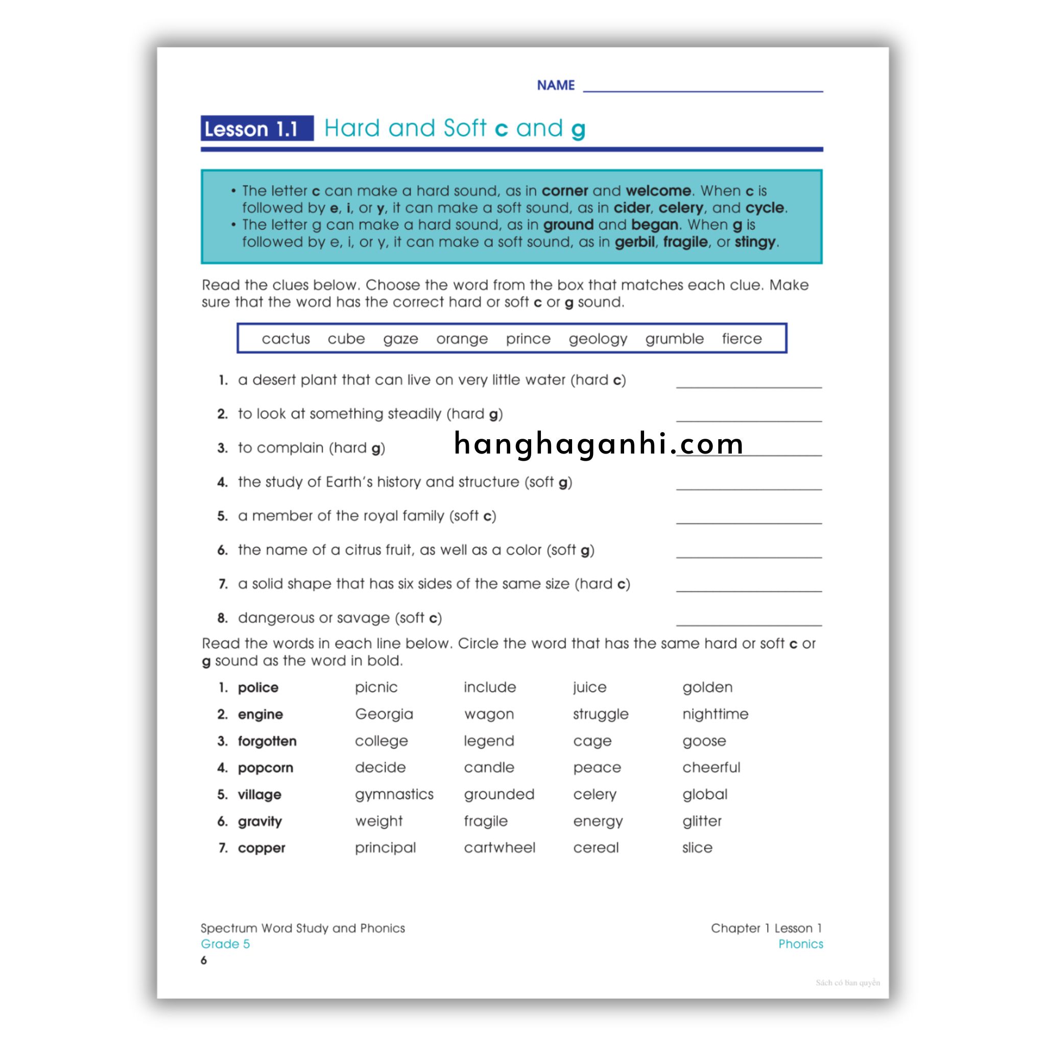 Sách Spectrum Word Study and Phonics Workbook Grade 5_thumbnail_8