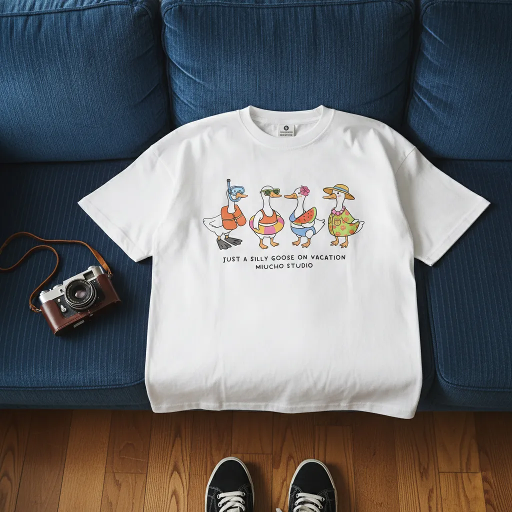 Áo thun boxy hè biển Duck Miucho 3364_thumbnail_7