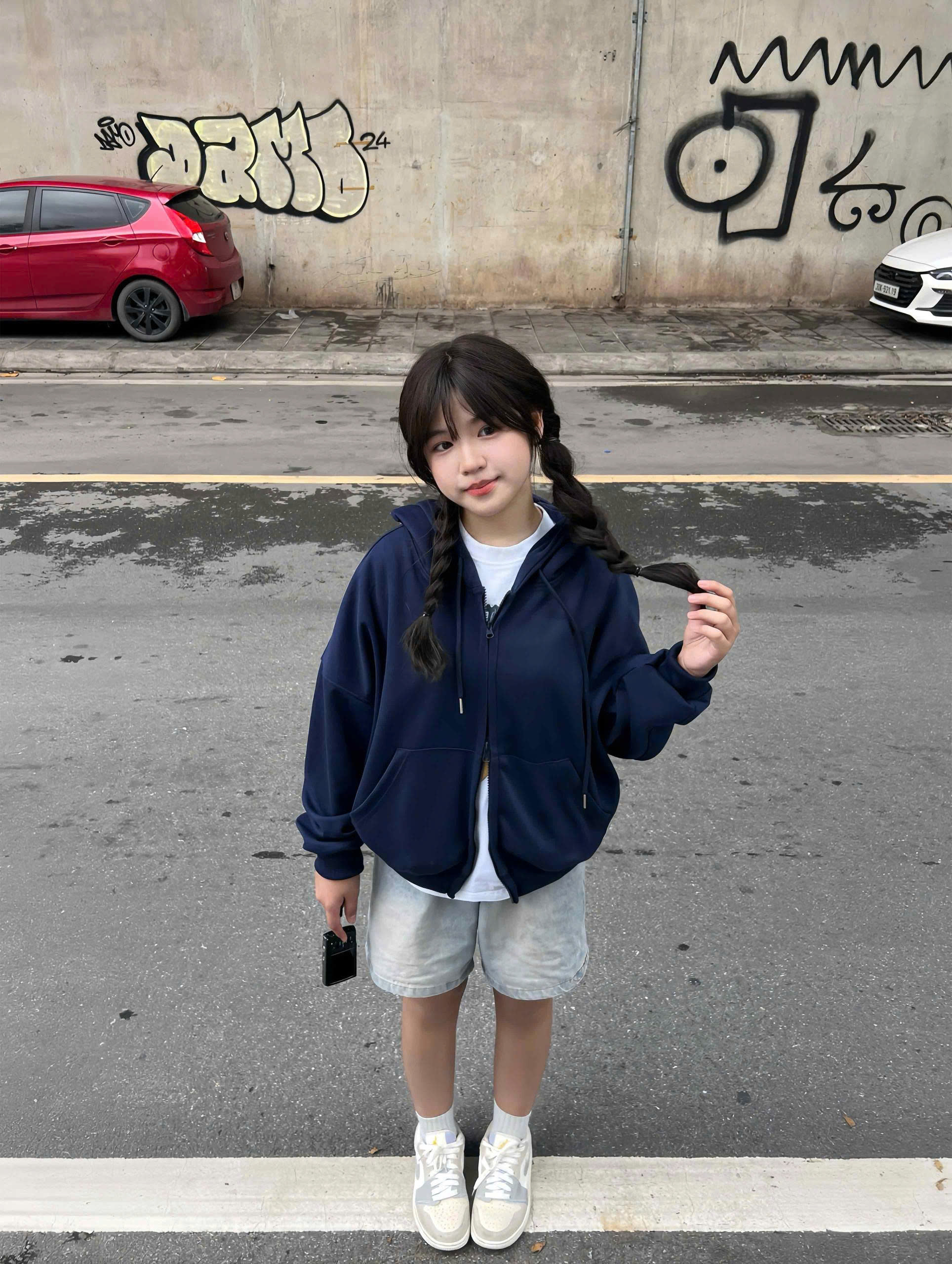 Áo hoodie zip unisex form boxy HXT02 Miucho chất vải nỉ 2 da dày dặn thoáng mát khóa kéo_thumbnail_7