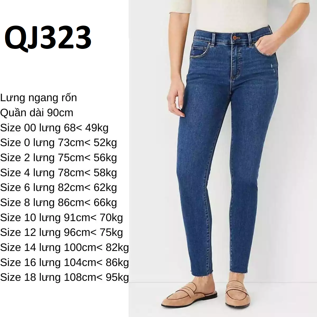 QJ323 - - Jean ôm Cắt lai A.Taylor