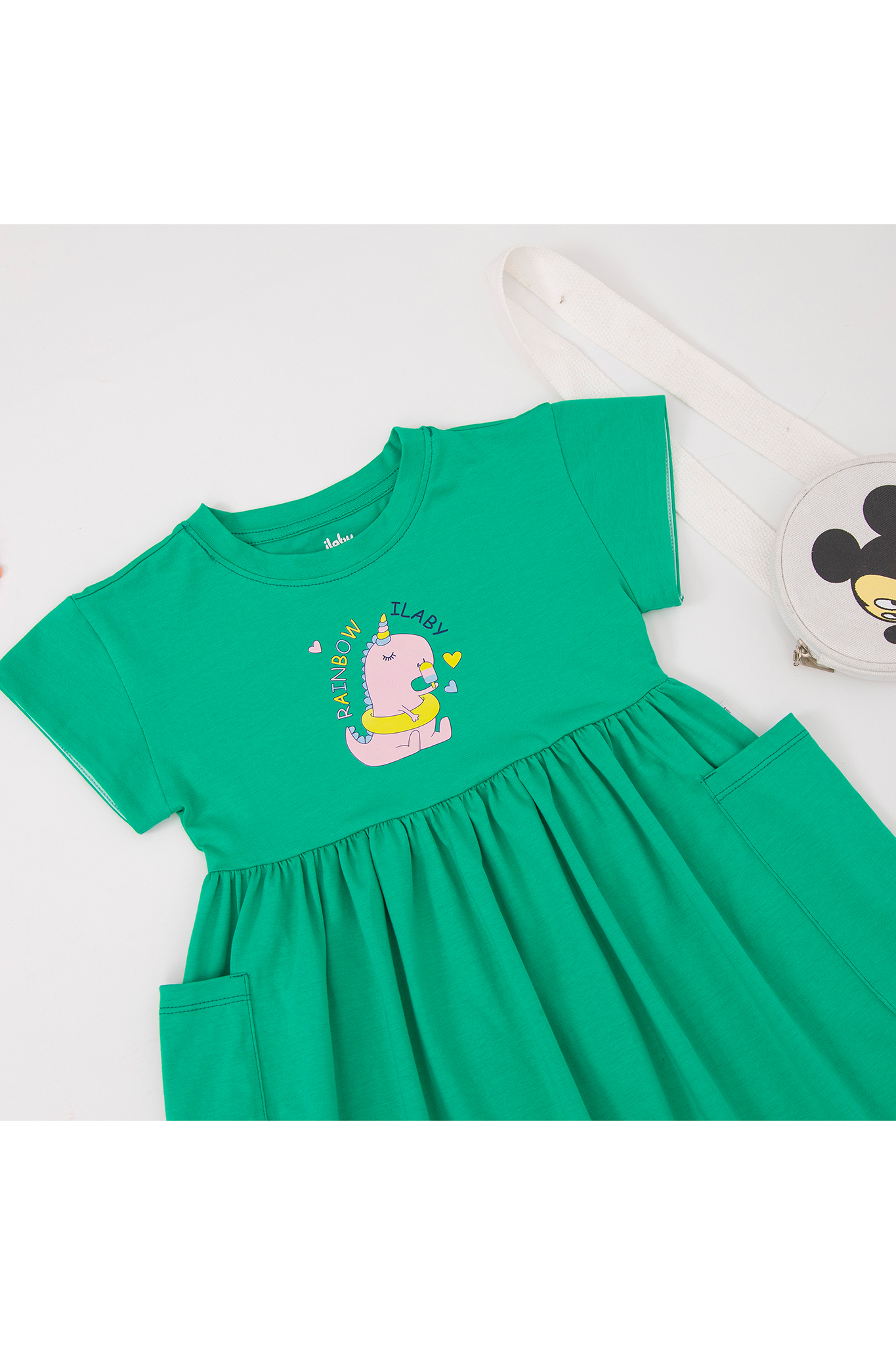 Váy tay rơi gập in hình khủng long_thumbnail_3