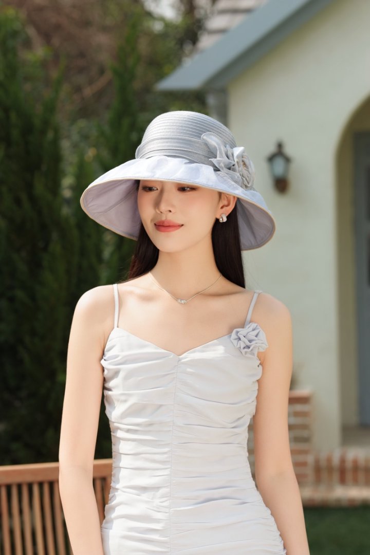 Mũ vành rộng có nơ hoa Hàn Quốc HZ2516_thumbnail_4