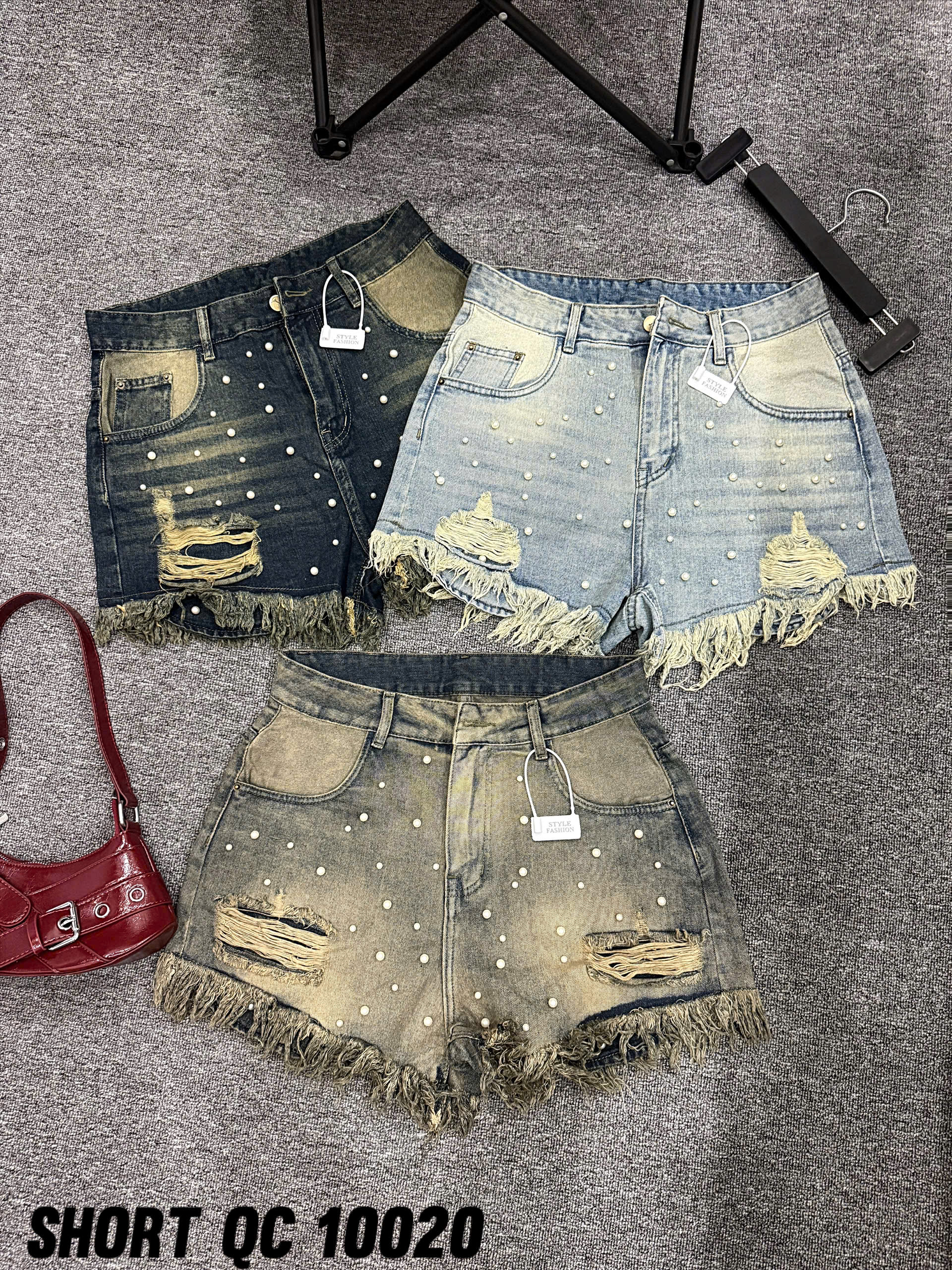 Quần short jean túi lòi đính ngọc bigsize QSJ10020 dành cho nàng béo mập từ 55-90kg_thumbnail_2