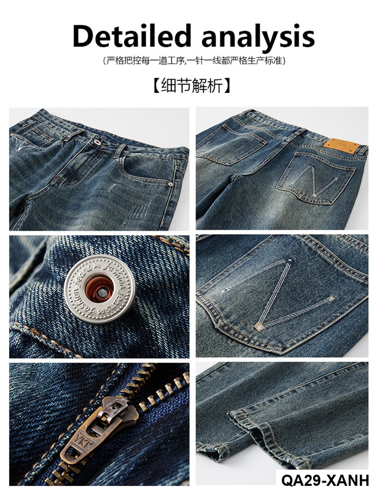 Quần Jean Nam Mùa Thu 2025 – Mùa Xuân Thu, Quần Ống Rộng Giản Dị, Retro Mỹ Cao Cấp, Thiết Kế Đã Giặt_thumbnail_6